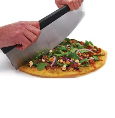 Pizzaschneider / Wiegemesser aus Edelstahl